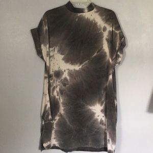 Tie dye mock neck dress